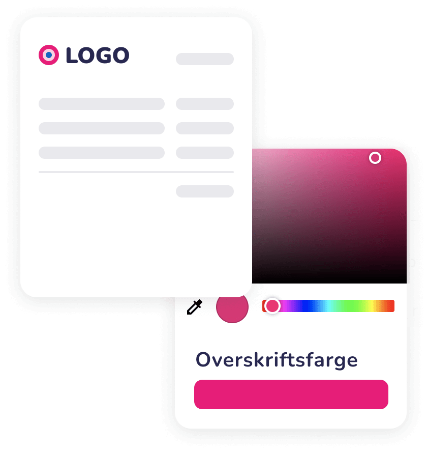 Design dine egne fakturaer i Luca Regnskap