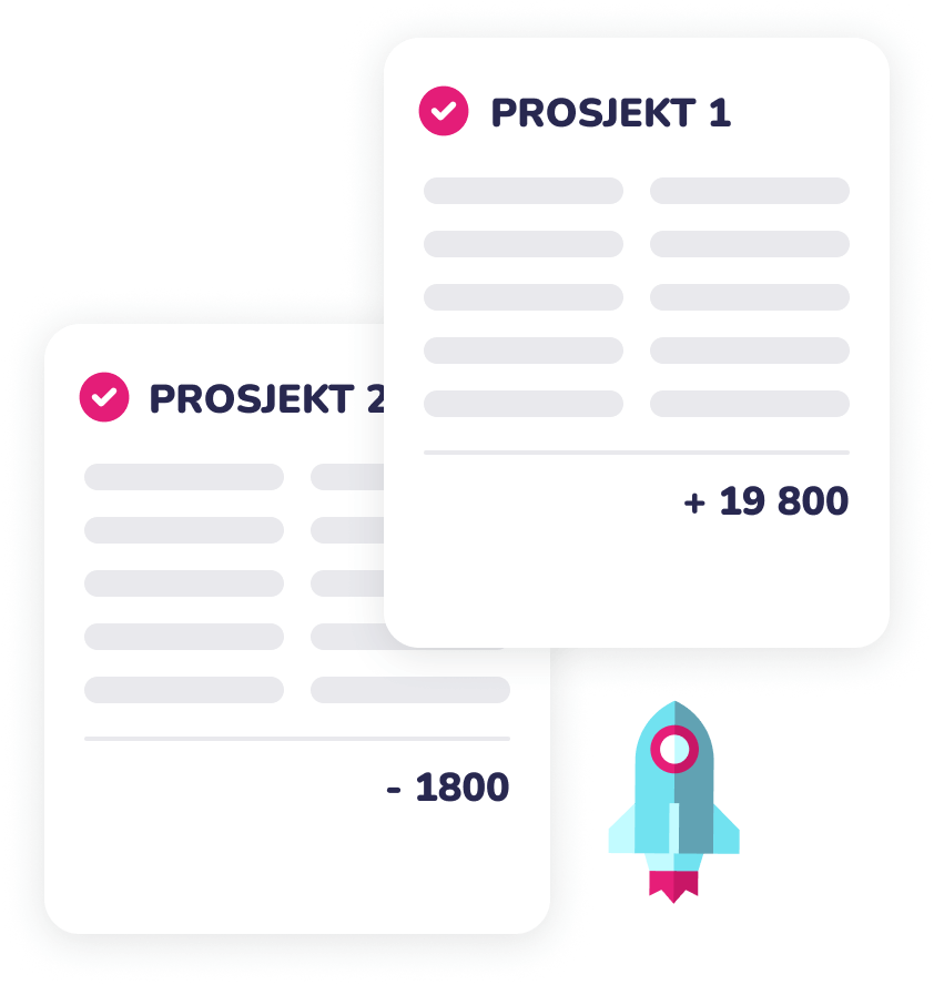 Prosjektmodul i Luca Regnskap